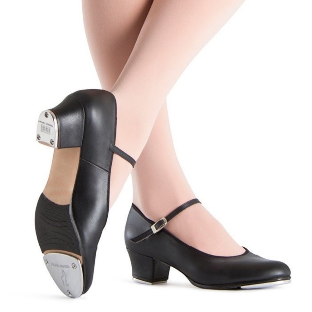 Bloch Show-Tapper Tap Shoe - SO323L - Cuban Heel Leather - Size 6.5